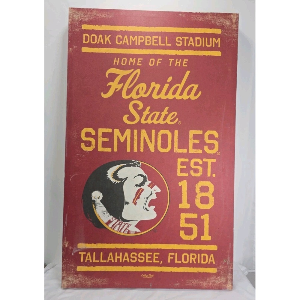 Florida State Seminoles Decorative Wall Hanging Officially Licensed 22"x36"